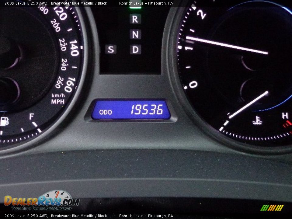 2009 Lexus IS 250 AWD Breakwater Blue Metallic / Black Photo #8