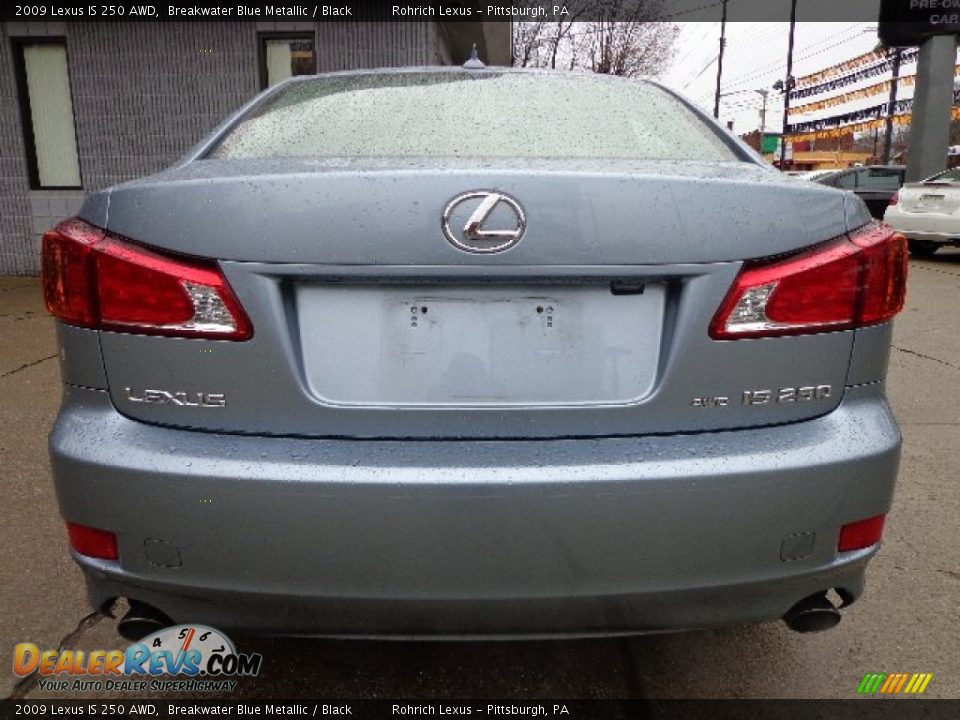 2009 Lexus IS 250 AWD Breakwater Blue Metallic / Black Photo #10