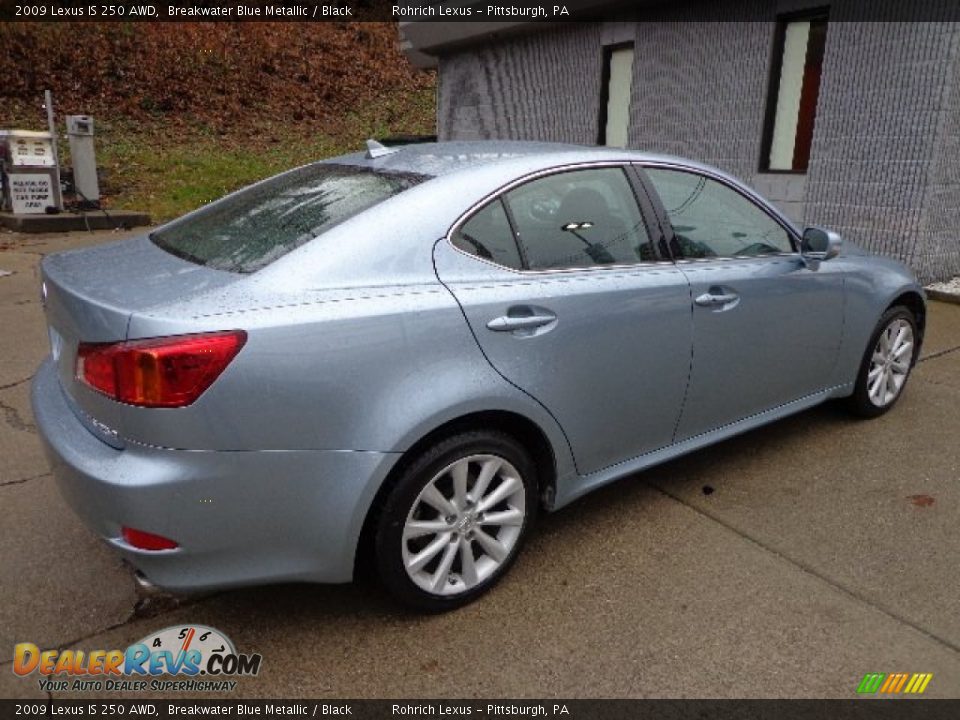 2009 Lexus IS 250 AWD Breakwater Blue Metallic / Black Photo #11