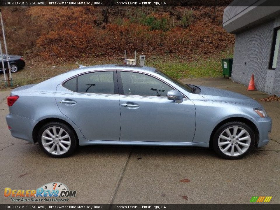2009 Lexus IS 250 AWD Breakwater Blue Metallic / Black Photo #12