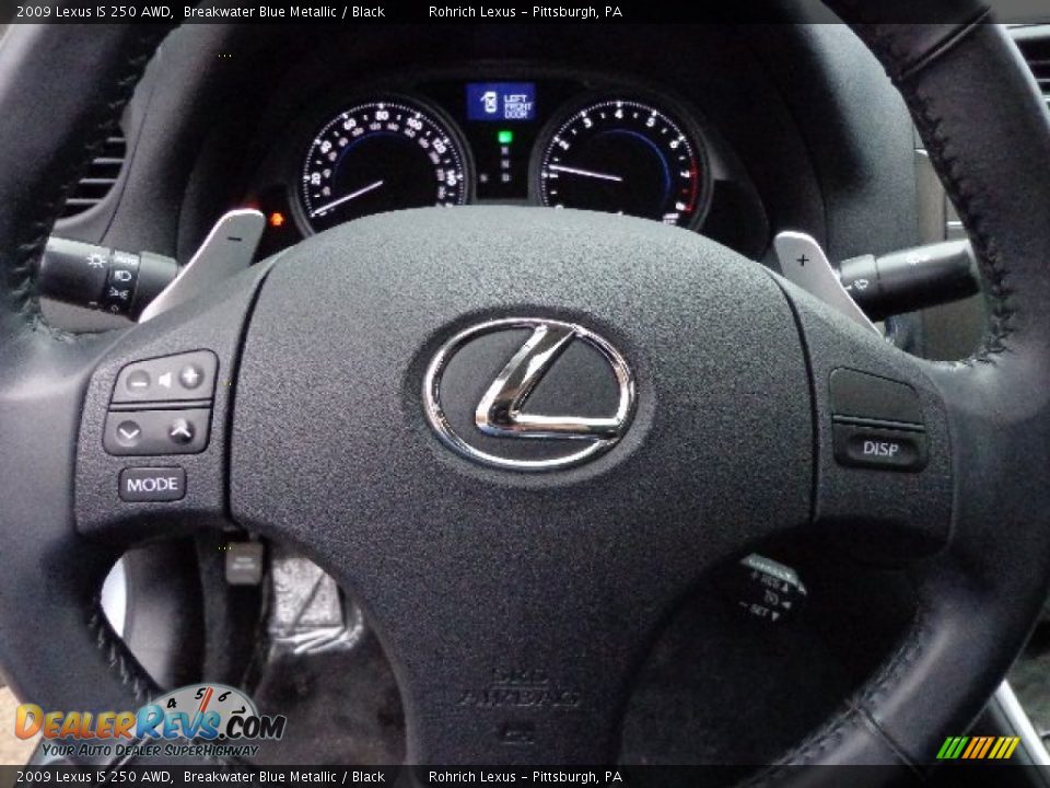 2009 Lexus IS 250 AWD Breakwater Blue Metallic / Black Photo #18