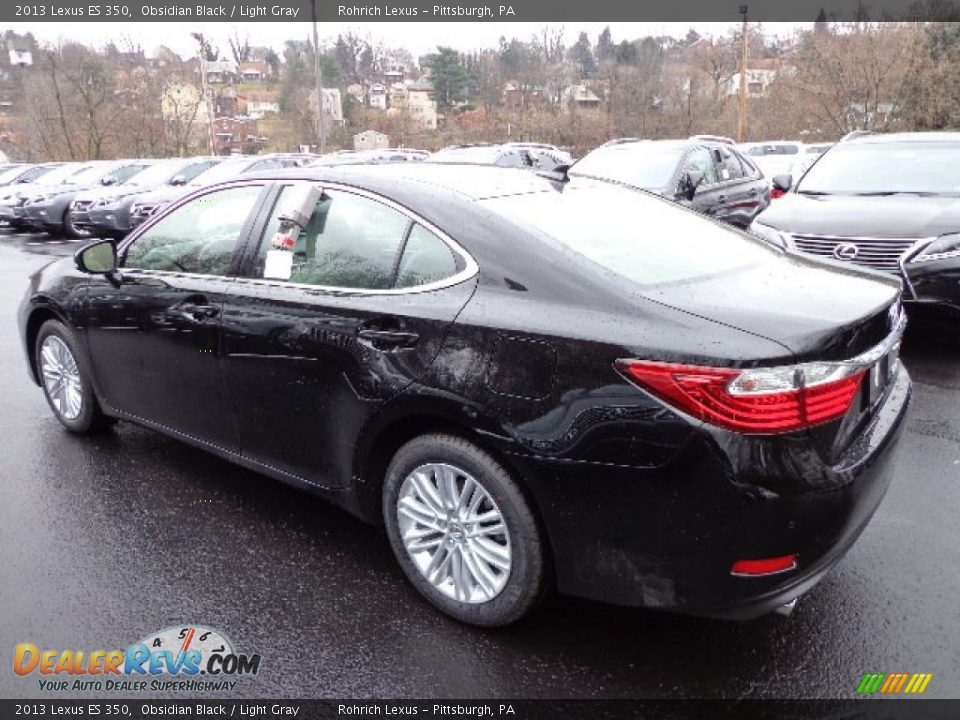 2013 Lexus ES 350 Obsidian Black / Light Gray Photo #2