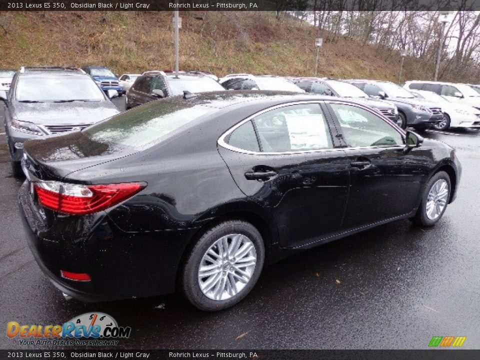 2013 Lexus ES 350 Obsidian Black / Light Gray Photo #3
