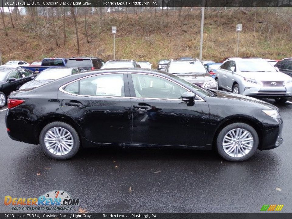 2013 Lexus ES 350 Obsidian Black / Light Gray Photo #4