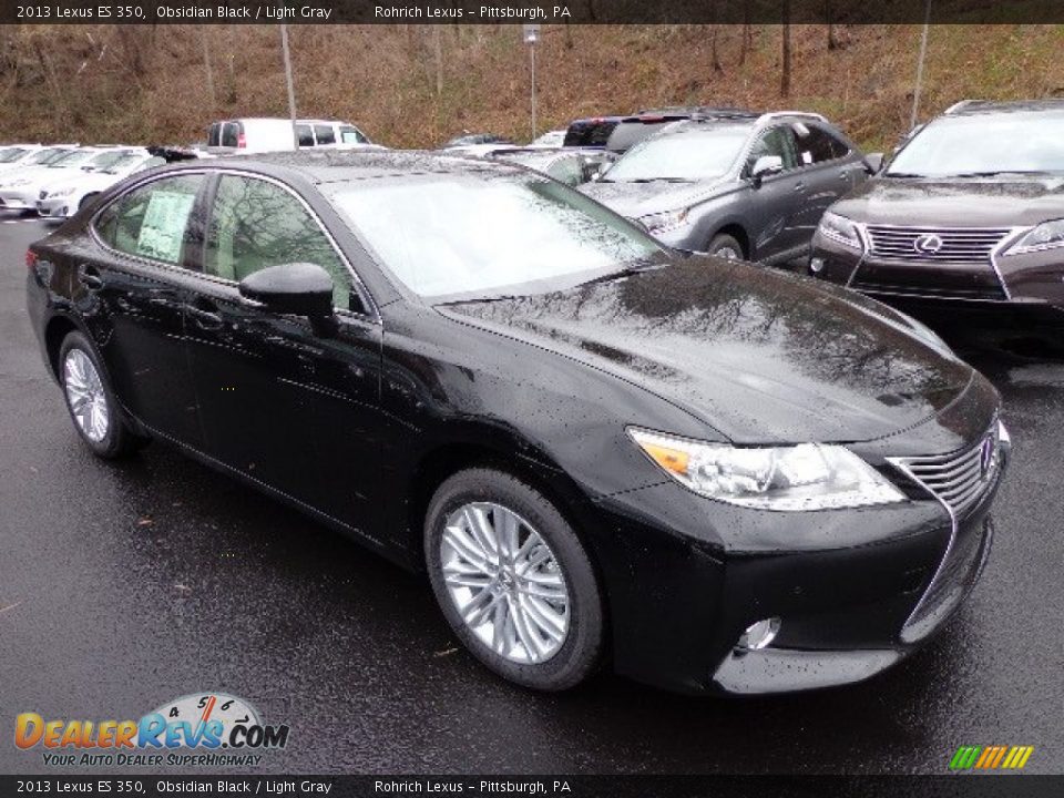 2013 Lexus ES 350 Obsidian Black / Light Gray Photo #5