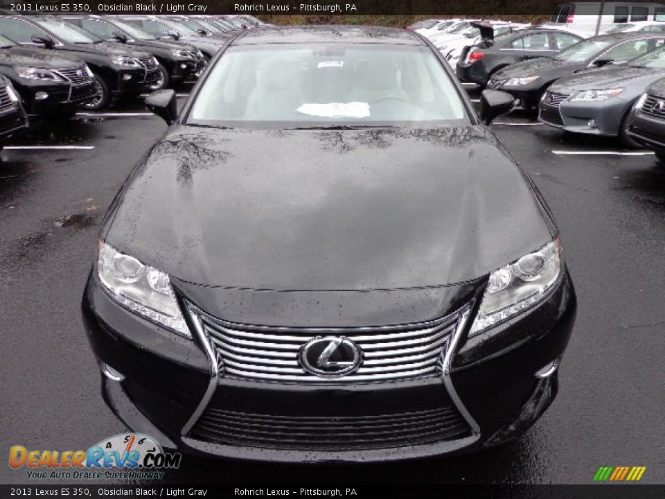 2013 Lexus ES 350 Obsidian Black / Light Gray Photo #6