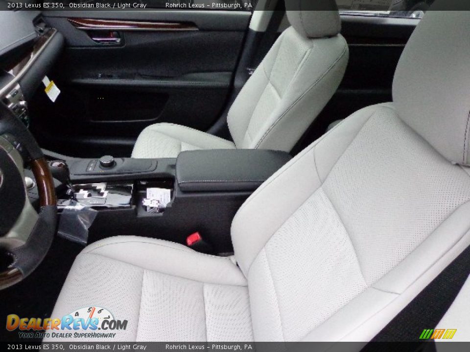 2013 Lexus ES 350 Obsidian Black / Light Gray Photo #9
