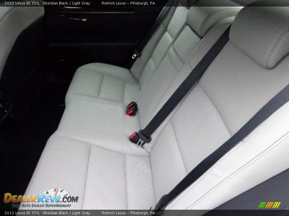 2013 Lexus ES 350 Obsidian Black / Light Gray Photo #10