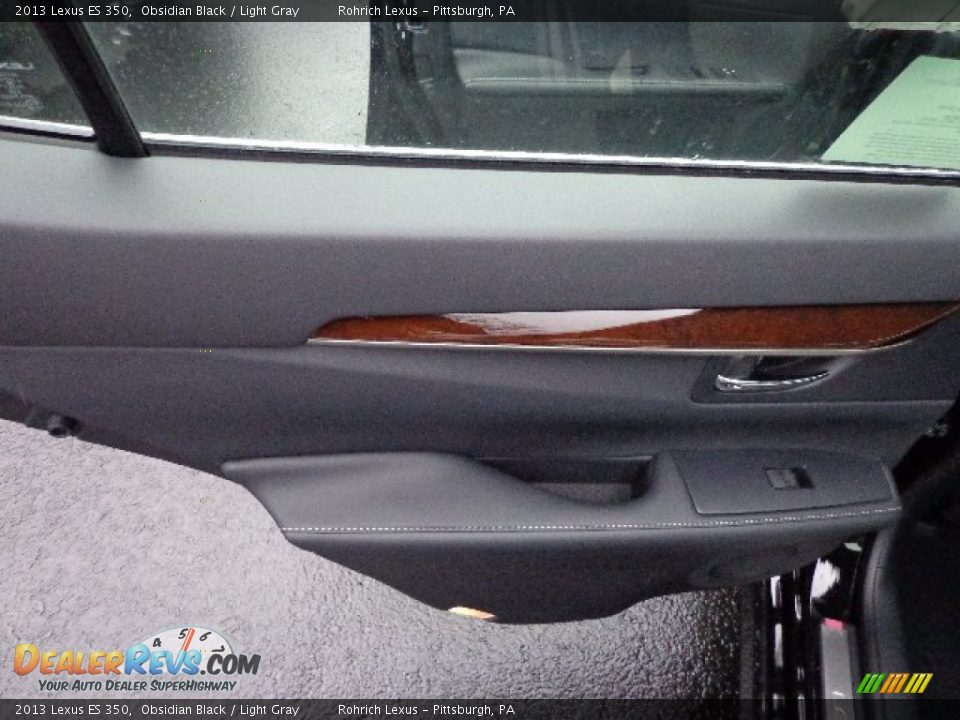 2013 Lexus ES 350 Obsidian Black / Light Gray Photo #12