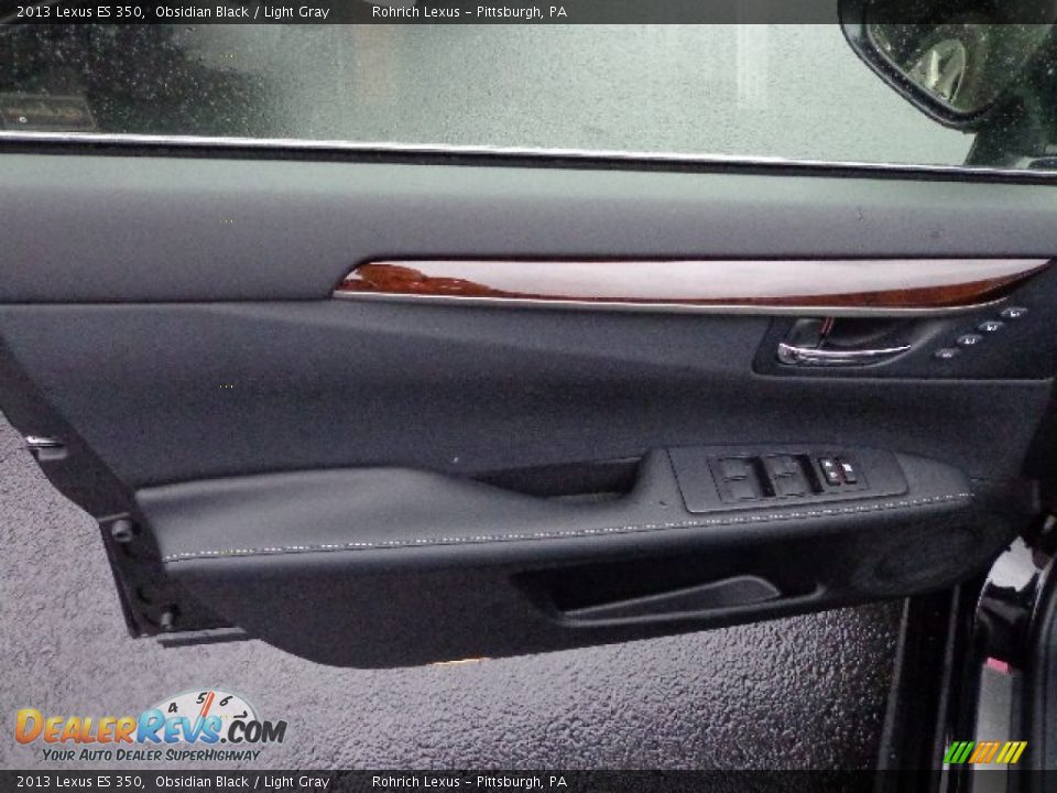 2013 Lexus ES 350 Obsidian Black / Light Gray Photo #13