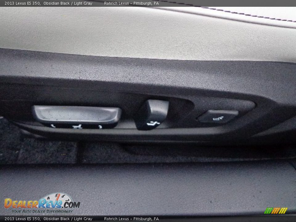 2013 Lexus ES 350 Obsidian Black / Light Gray Photo #14