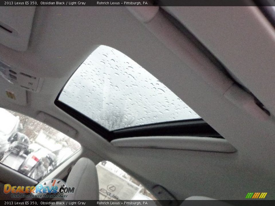 2013 Lexus ES 350 Obsidian Black / Light Gray Photo #15