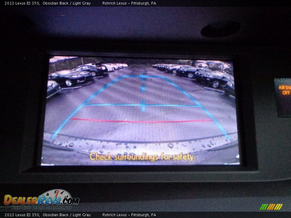 2013 Lexus ES 350 Obsidian Black / Light Gray Photo #17