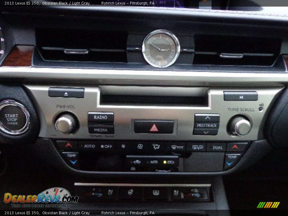 2013 Lexus ES 350 Obsidian Black / Light Gray Photo #18
