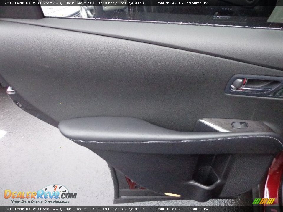 2013 Lexus RX 350 F Sport AWD Claret Red Mica / Black/Ebony Birds Eye Maple Photo #13
