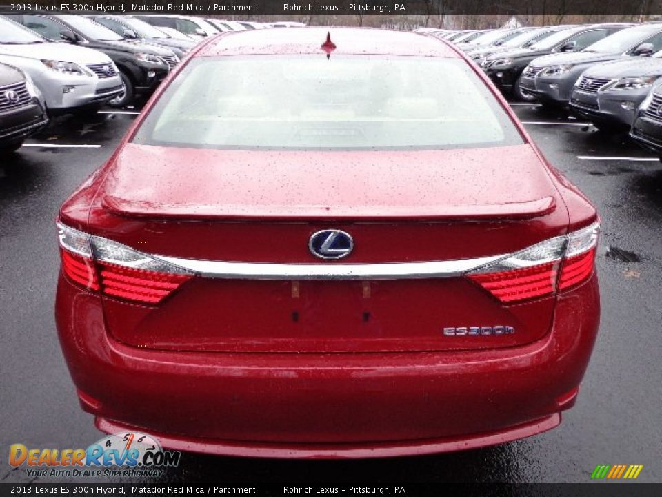 2013 Lexus ES 300h Hybrid Matador Red Mica / Parchment Photo #3