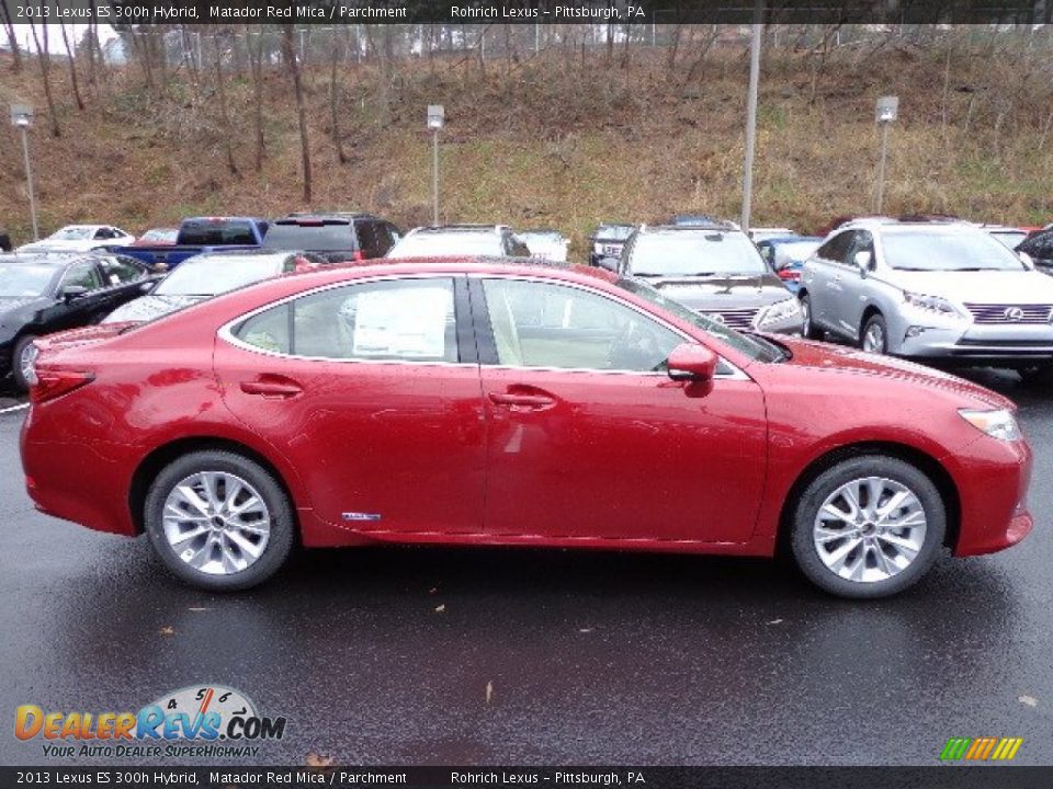 2013 Lexus ES 300h Hybrid Matador Red Mica / Parchment Photo #5