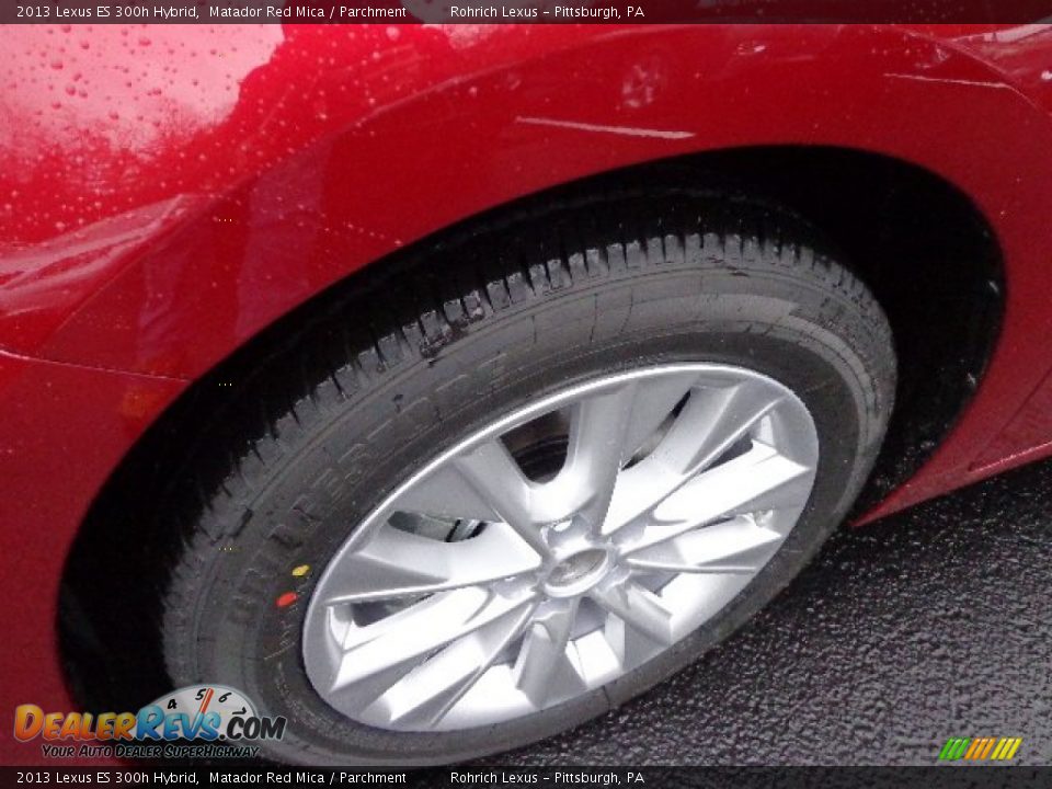 2013 Lexus ES 300h Hybrid Matador Red Mica / Parchment Photo #9