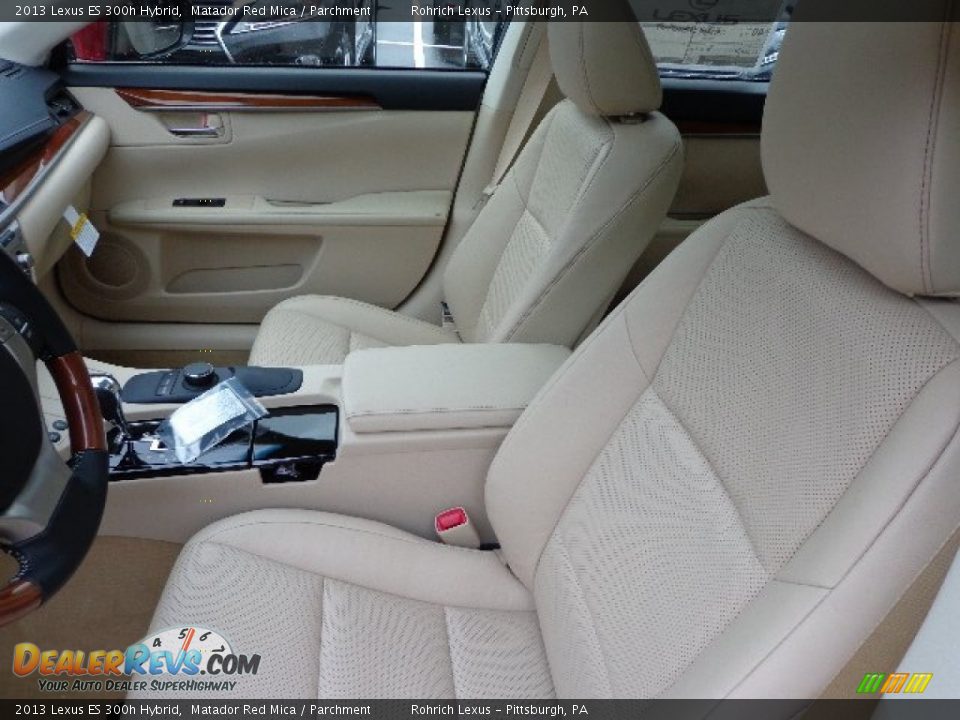 2013 Lexus ES 300h Hybrid Matador Red Mica / Parchment Photo #10