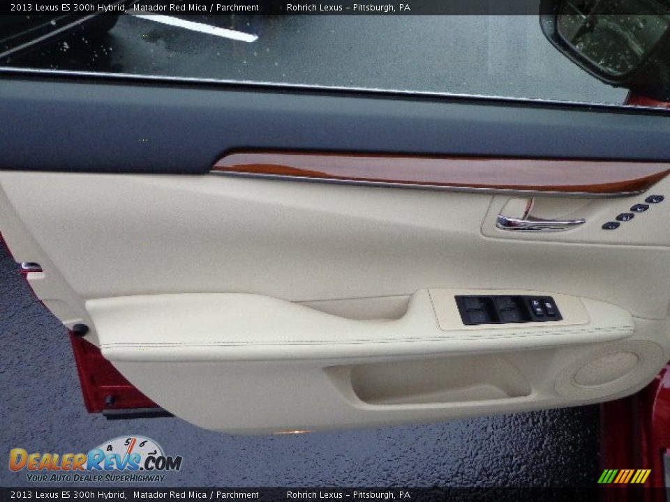 2013 Lexus ES 300h Hybrid Matador Red Mica / Parchment Photo #14