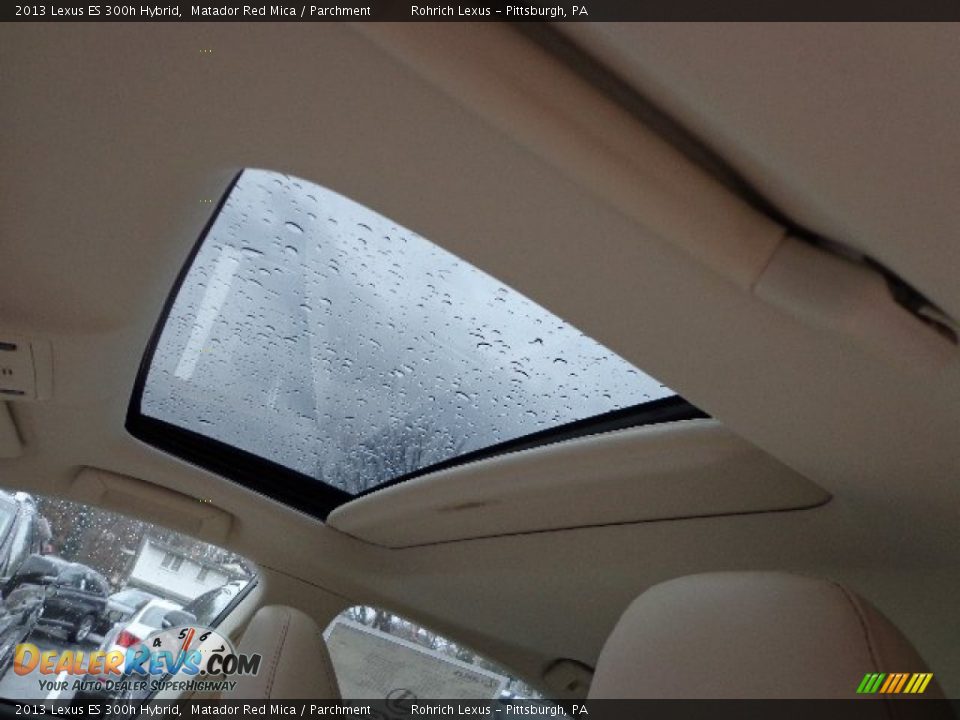 2013 Lexus ES 300h Hybrid Matador Red Mica / Parchment Photo #15