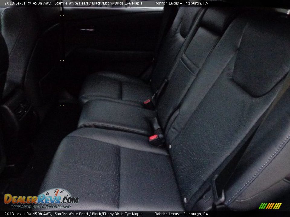 2013 Lexus RX 450h AWD Starfire White Pearl / Black/Ebony Birds Eye Maple Photo #11