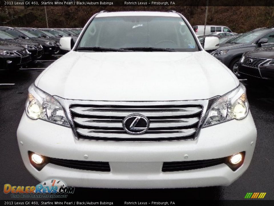 2013 Lexus GX 460 Starfire White Pearl / Black/Auburn Bubinga Photo #7