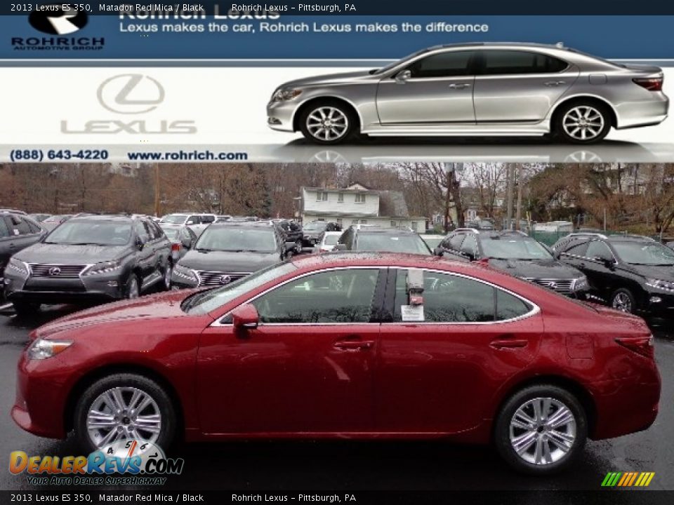 2013 Lexus ES 350 Matador Red Mica / Black Photo #1