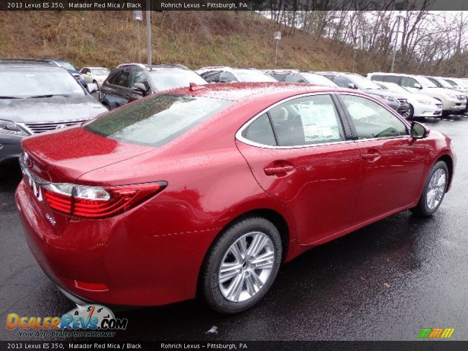 2013 Lexus ES 350 Matador Red Mica / Black Photo #4