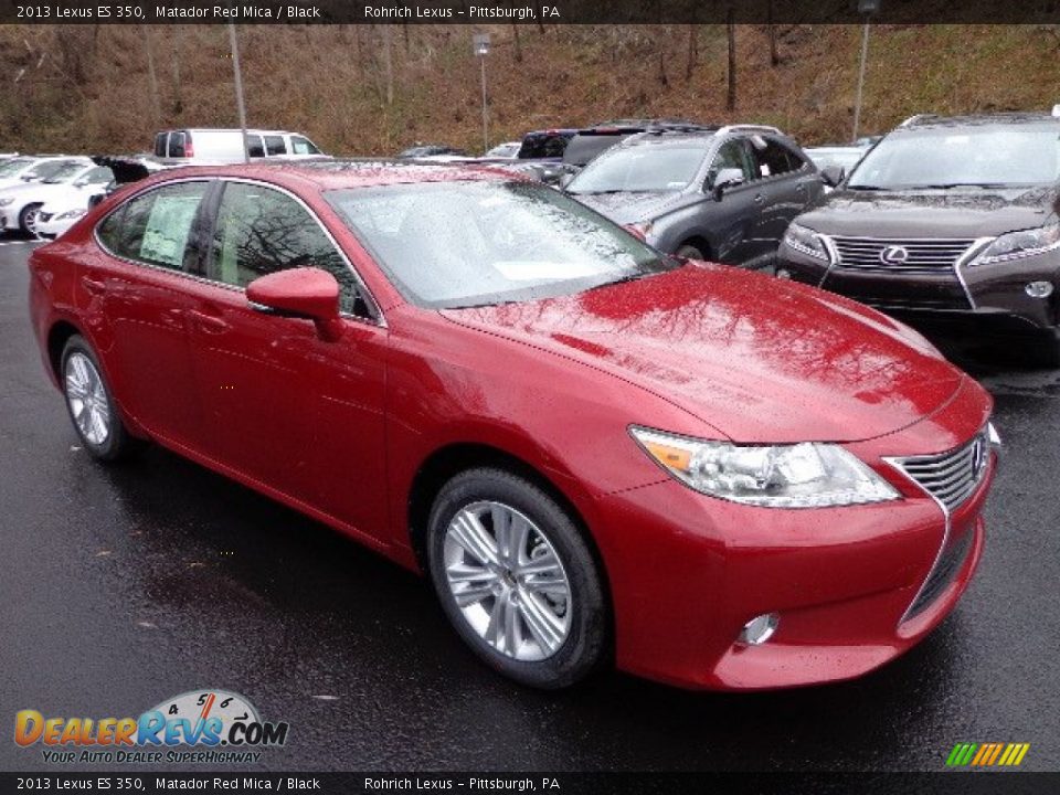 2013 Lexus ES 350 Matador Red Mica / Black Photo #6