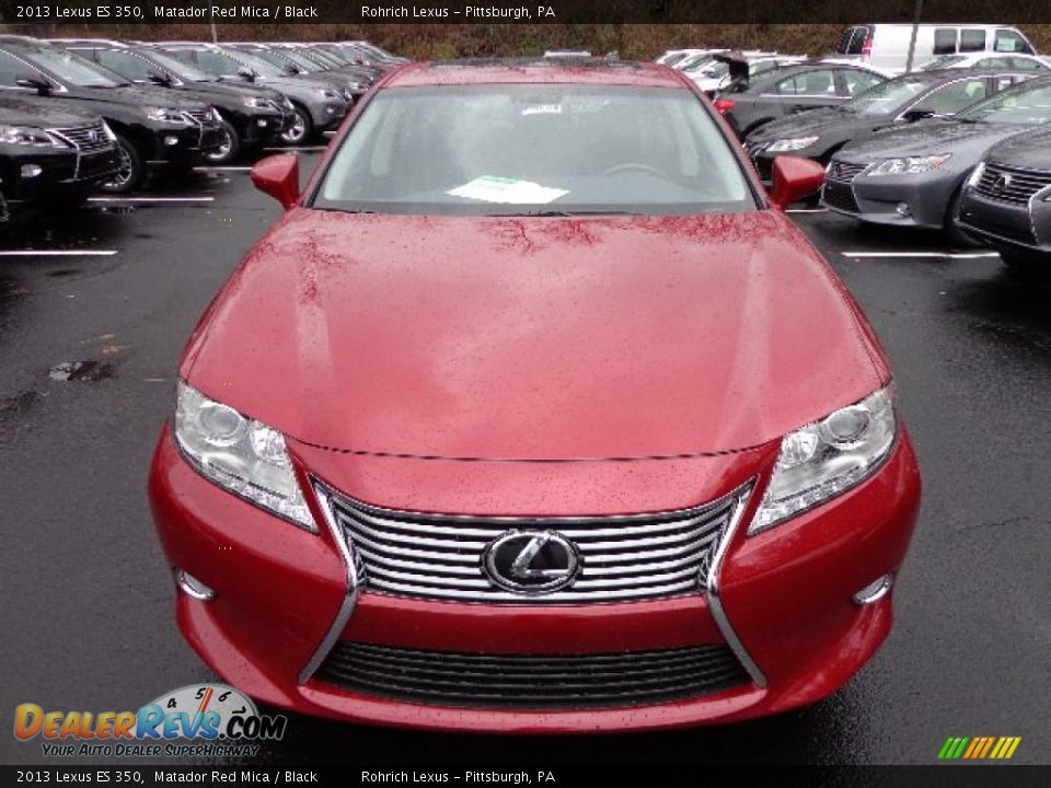 2013 Lexus ES 350 Matador Red Mica / Black Photo #7