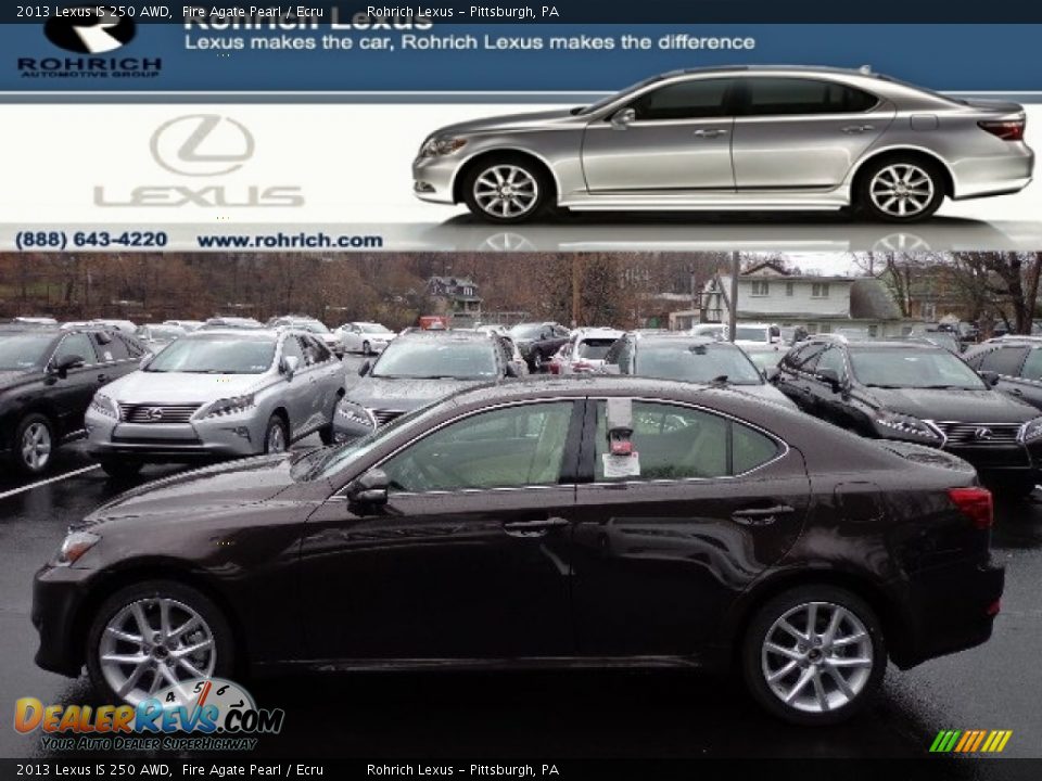 2013 Lexus IS 250 AWD Fire Agate Pearl / Ecru Photo #1