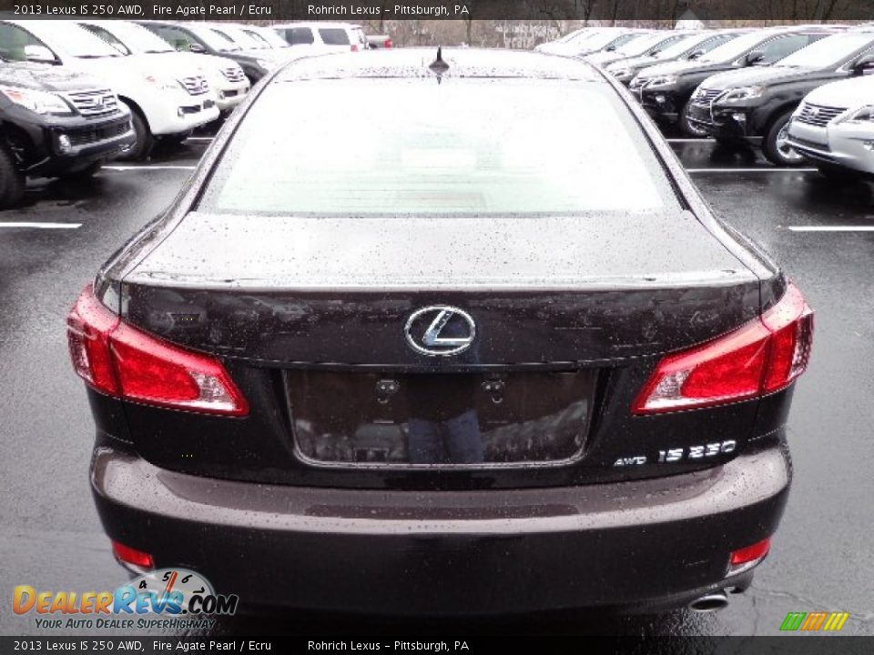 2013 Lexus IS 250 AWD Fire Agate Pearl / Ecru Photo #3