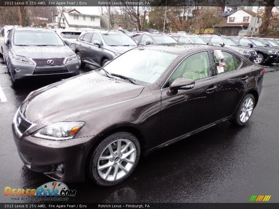 2013 Lexus IS 250 AWD Fire Agate Pearl / Ecru Photo #8
