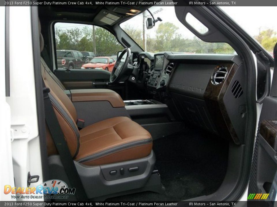 Platinum Pecan Leather Interior 2013 Ford F250 Super Duty