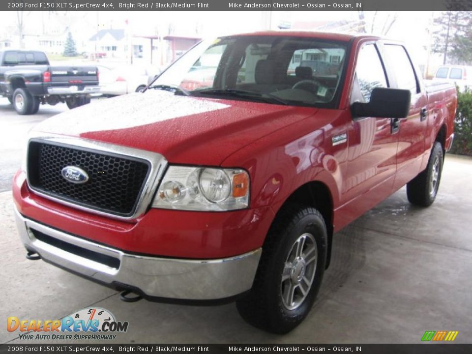 2008 Ford F150 XLT SuperCrew 4x4 Bright Red / Black/Medium Flint Photo #7