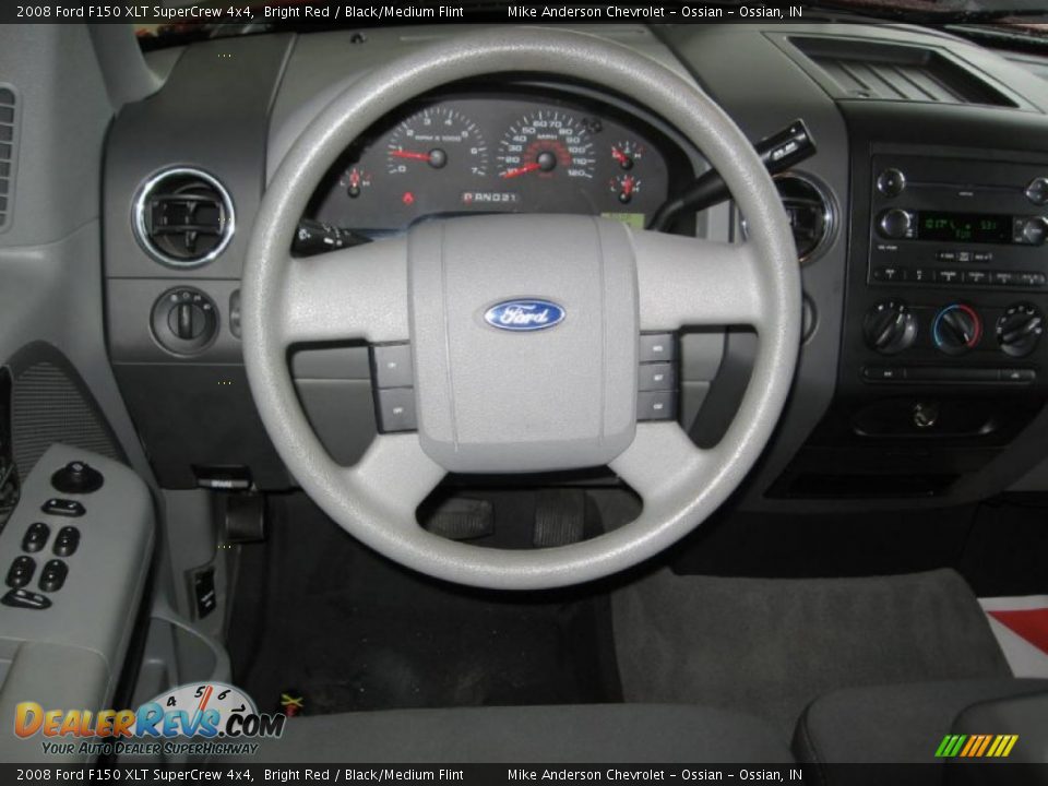 2008 Ford F150 XLT SuperCrew 4x4 Bright Red / Black/Medium Flint Photo #9