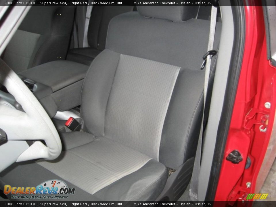2008 Ford F150 XLT SuperCrew 4x4 Bright Red / Black/Medium Flint Photo #13