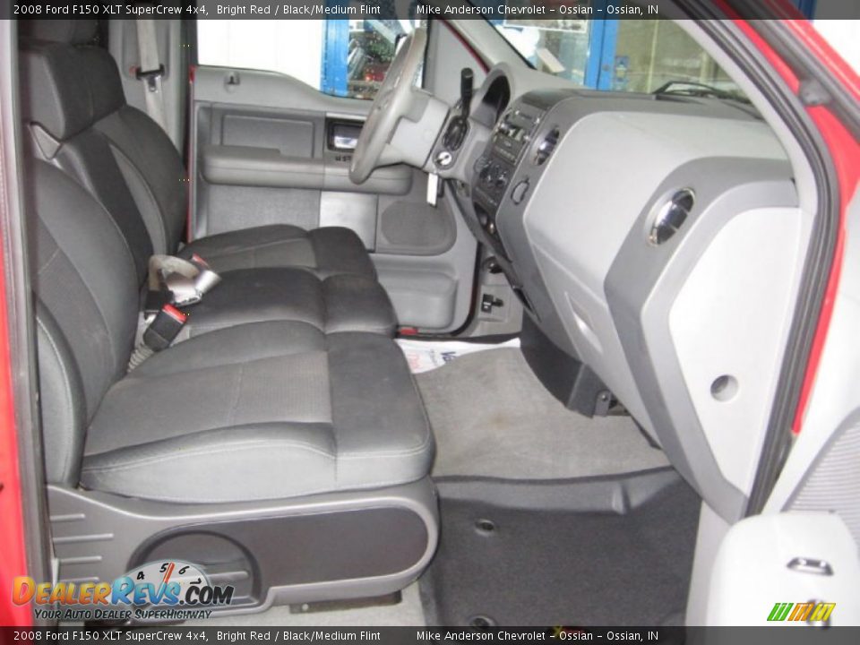 2008 Ford F150 XLT SuperCrew 4x4 Bright Red / Black/Medium Flint Photo #17