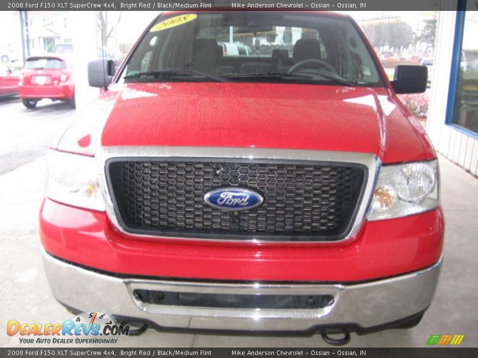 2008 Ford F150 XLT SuperCrew 4x4 Bright Red / Black/Medium Flint Photo #22