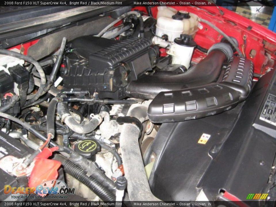 2008 Ford F150 XLT SuperCrew 4x4 Bright Red / Black/Medium Flint Photo #24