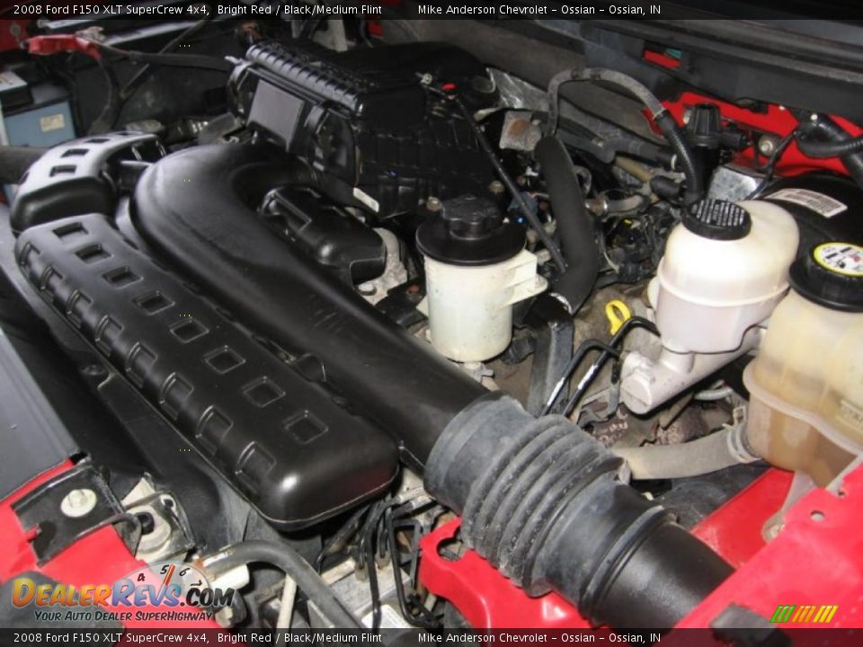 2008 Ford F150 XLT SuperCrew 4x4 Bright Red / Black/Medium Flint Photo #25
