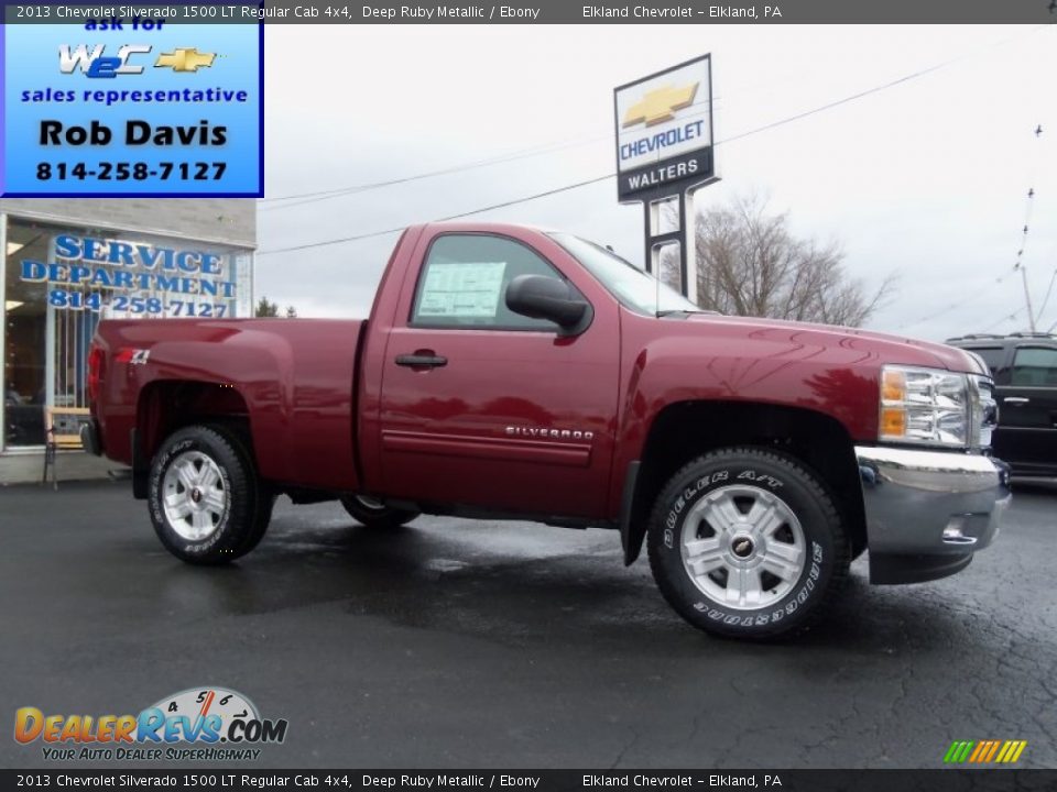 2013 Chevrolet Silverado 1500 LT Regular Cab 4x4 Deep Ruby Metallic / Ebony Photo #1