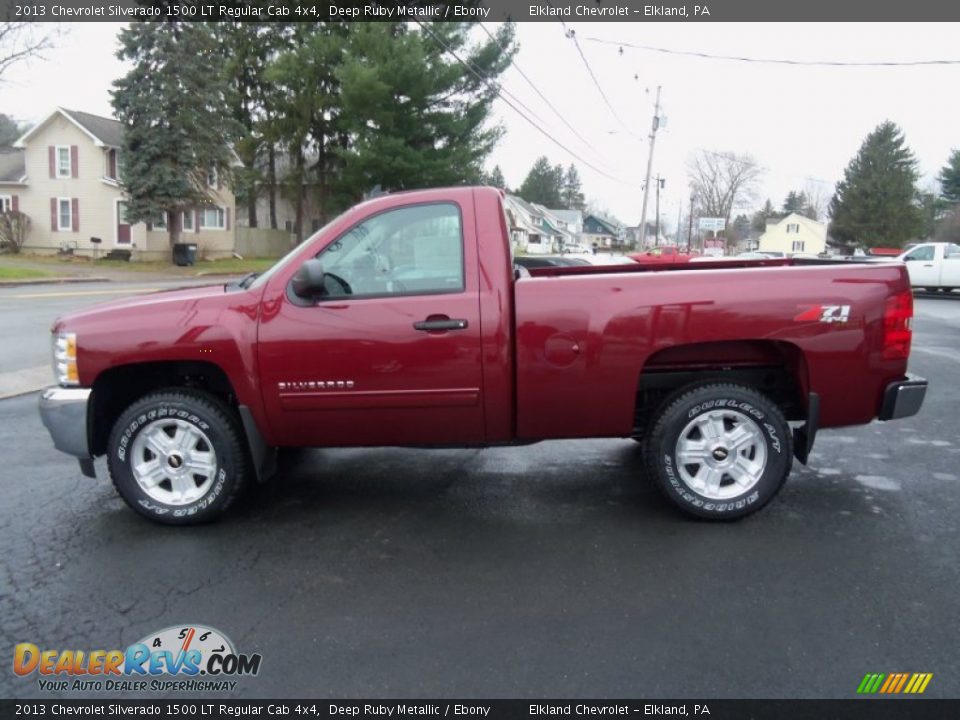 Deep Ruby Metallic 2013 Chevrolet Silverado 1500 LT Regular Cab 4x4 Photo #6