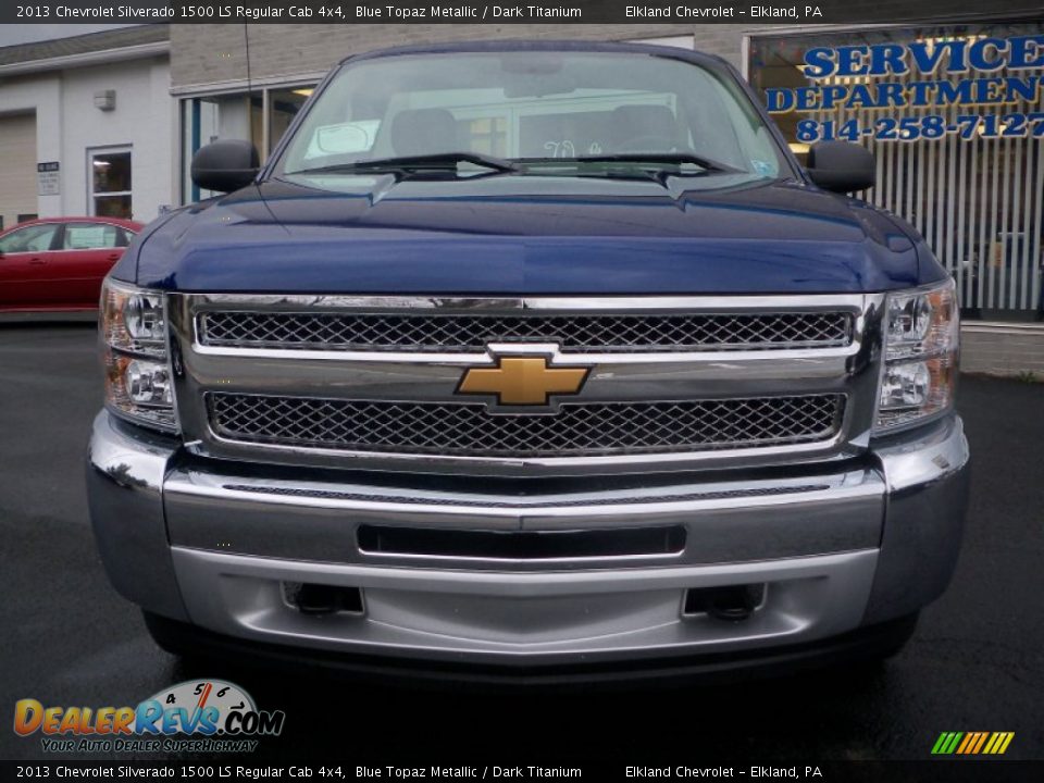 2013 Chevrolet Silverado 1500 LS Regular Cab 4x4 Blue Topaz Metallic / Dark Titanium Photo #2
