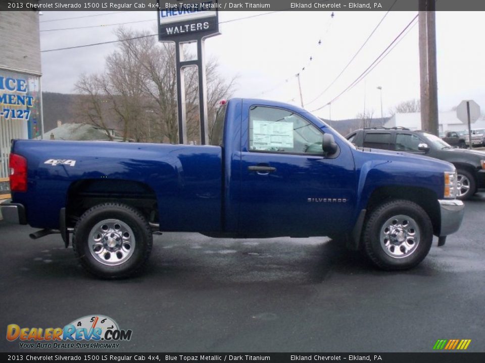 2013 Chevrolet Silverado 1500 LS Regular Cab 4x4 Blue Topaz Metallic / Dark Titanium Photo #4