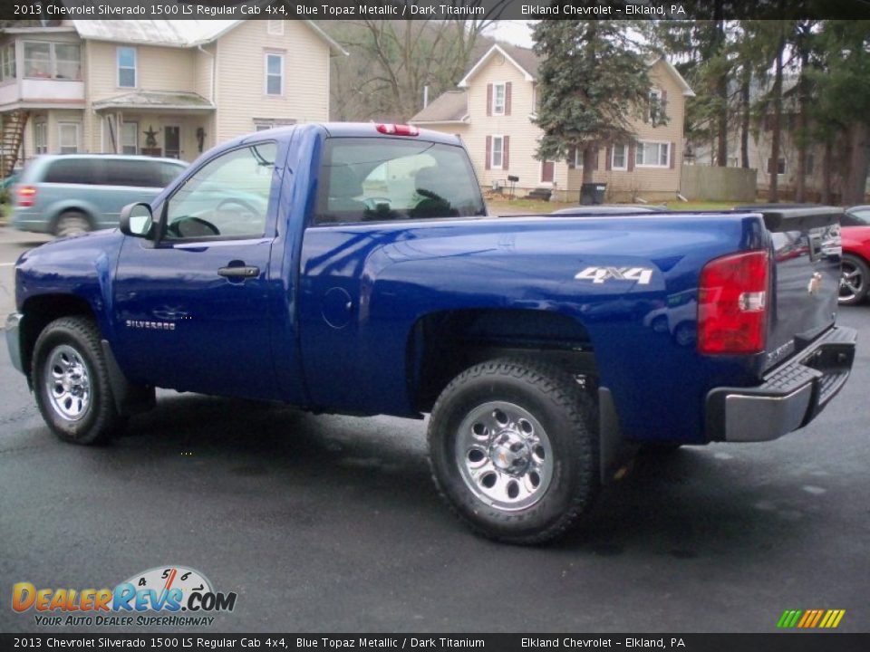 2013 Chevrolet Silverado 1500 LS Regular Cab 4x4 Blue Topaz Metallic / Dark Titanium Photo #7