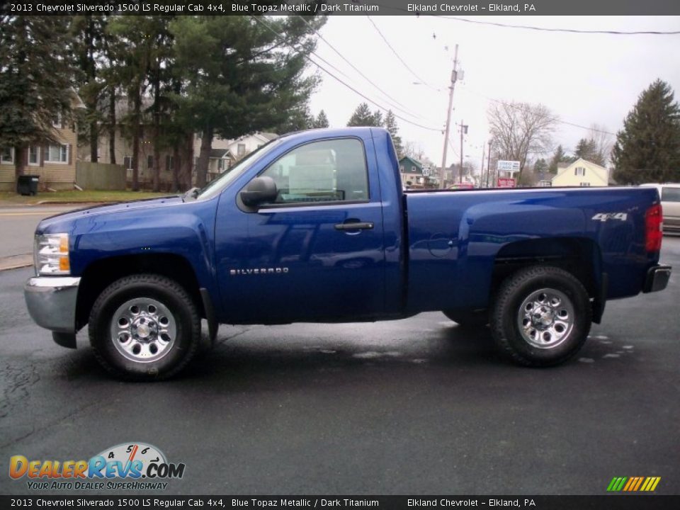 Blue Topaz Metallic 2013 Chevrolet Silverado 1500 LS Regular Cab 4x4 Photo #8