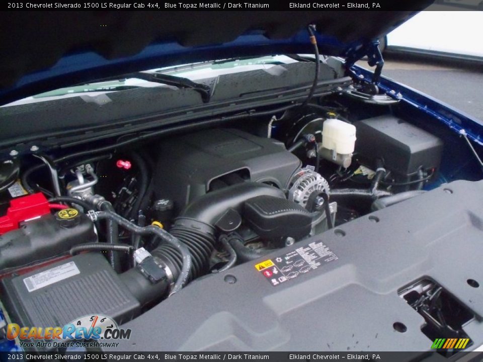 2013 Chevrolet Silverado 1500 LS Regular Cab 4x4 Blue Topaz Metallic / Dark Titanium Photo #10