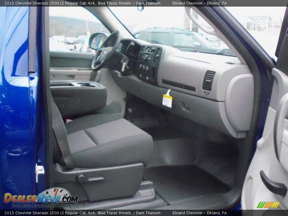 2013 Chevrolet Silverado 1500 LS Regular Cab 4x4 Blue Topaz Metallic / Dark Titanium Photo #15